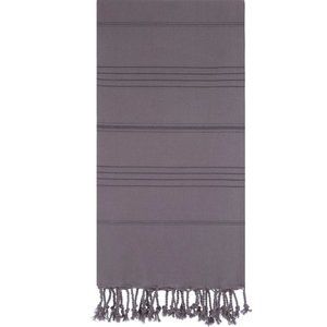 4 Coal Gray Beach Bath Towels - 100% Turkish Cotton - Citizens of the Beach